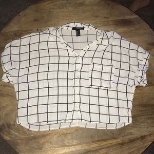 Button up crop top